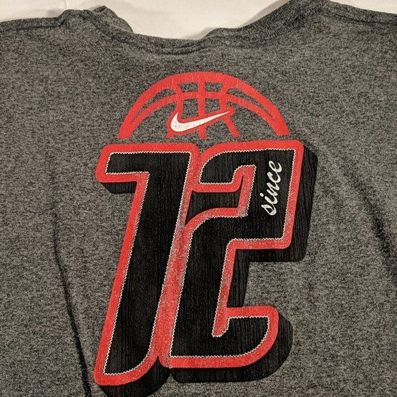 Nike Hoops Long Sleeve Gray Shirt Top youth boys XL Women's Small/Medium Red - Picture 11 of 12